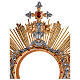Ostensorio  dorato con finiture argentate Sacro Cuore s3