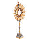 Ostensorio  dorato con finiture argentate Sacro Cuore s5