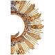 Ostensorio  dorato con finiture argentate Sacro Cuore s9