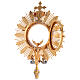 Ostensorio  dorato con finiture argentate Sacro Cuore s10