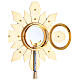 Handcrafted monstrance with wheat and grape design, two-tone finish, 22 in s8