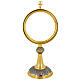 Golden monstrance with filigree base and node, 14 in s1