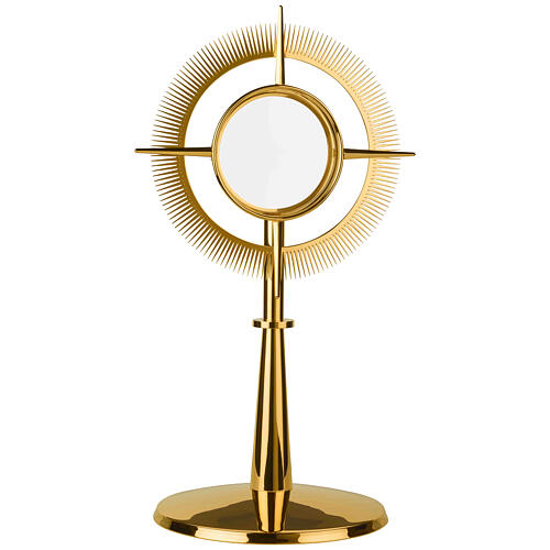 Ostensorio design moderno Molina ottone placcato oro 60 cm 1