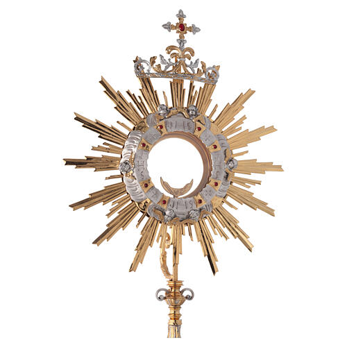 Bicoloured monstrance for magna host,  40 in 5