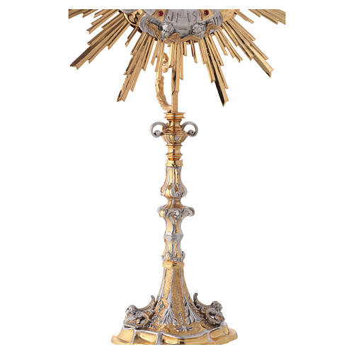 Bicoloured monstrance for magna host,  40 in 7