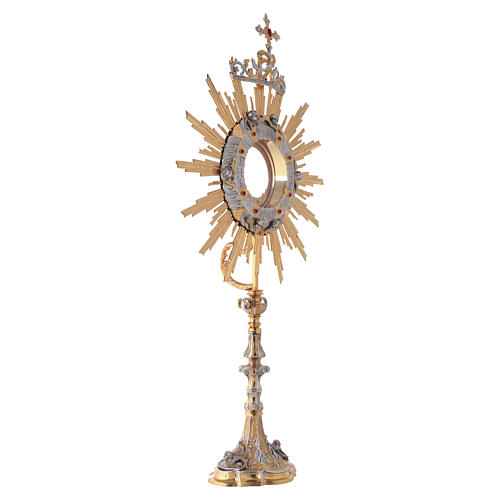 Bicoloured monstrance for magna host,  40 in 11