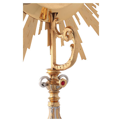 Bicoloured monstrance for magna host,  40 in 14
