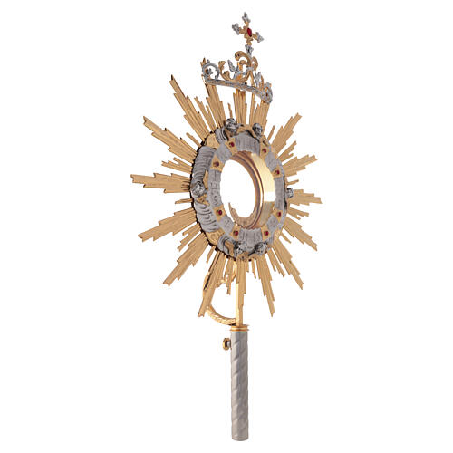 Bicoloured monstrance for magna host,  40 in 18