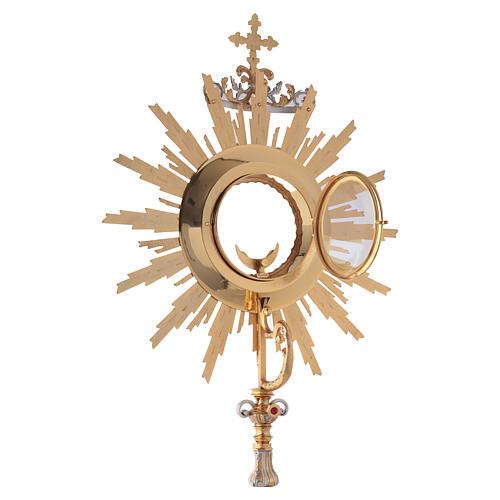 Bicoloured monstrance for magna host,  40 in 21