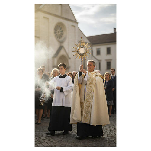 Bicolor Monstrance for Magna Host, 100 cm 4