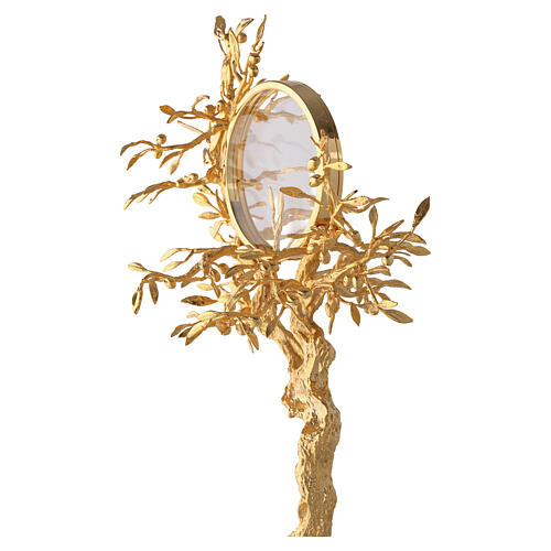 Olive tree monstrance by Pical Arte, 20x12 in, brass plated with 18 kt gold 5