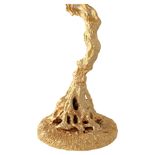 Olive tree monstrance by Pical Arte, 20x12 in, brass plated with 18 kt gold 6