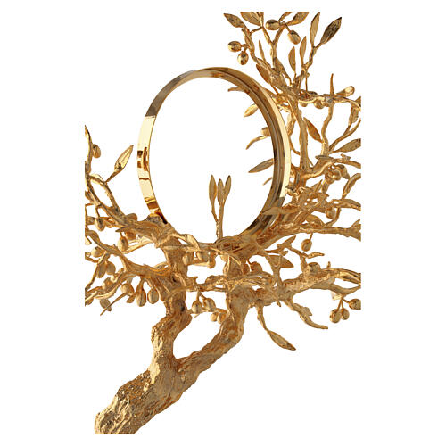 Ostensoir arbre d'olivier 52x30 cm en laiton plaqué or 18 carats Pical Arte 12