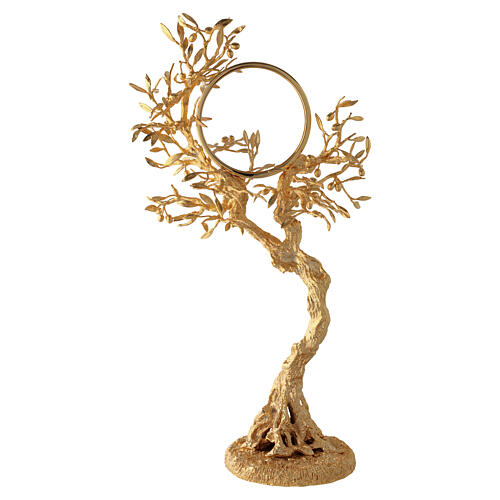 Ostensório árvore de oliveira 52x30 cm latão folheado a ouro 18 kt Pical Arte 7