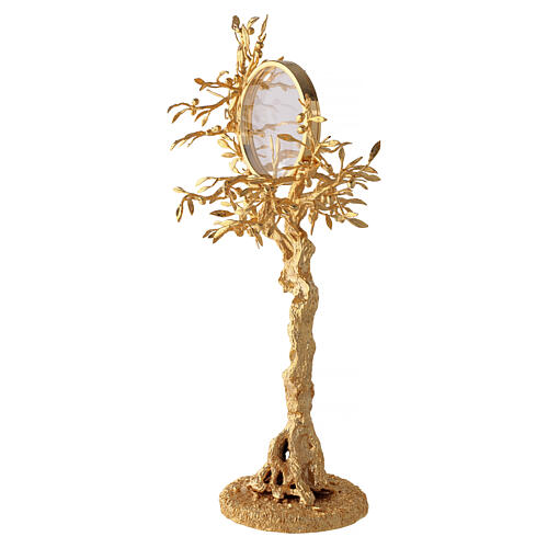 Olive Tree Monstrance, 50 x 30 cm, Brass with 18 kt Gold Plating Pical Arte 4