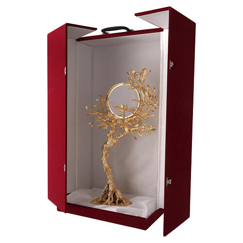 Olive Tree Monstrance, 50 x 30 cm, Brass with 18 kt Gold Plating Pical Arte 17