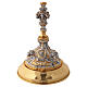 Bicoloured gold and silver cast monstrance with angels, 28 in s11