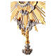 Ostensoir laiton moulé or et argent avec anges 70 cm s11