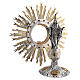 Lost-wax monstrance for Magna host with Christ at central node, H 34 in s19