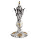 Ostensoir cire perdue nœud Sacré-Cœur de Jésus Hostia Magna h 86 cm s4