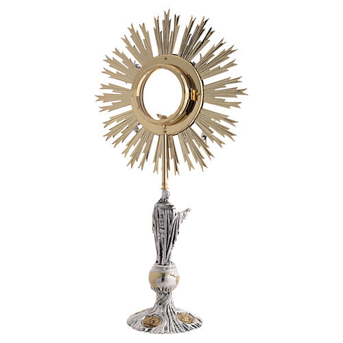 Magna Host Monstrance with Christ figure, lost‑wax casting, H 86 cm 20