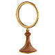 Olive Wood Monstrance with Gilded Ring, 34x11 cm s3