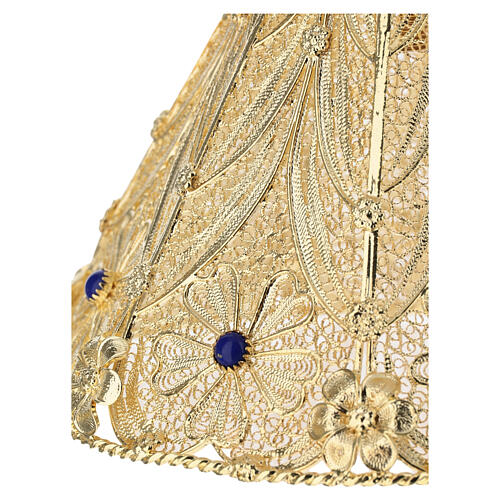 Filigree monstrance with lapis lazuli and removable luna, 3 in 9