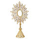 Filigree monstrance with lapis lazuli and removable luna, 3 in s1