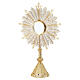Filigree monstrance with lapis lazuli and removable luna, 3 in s15