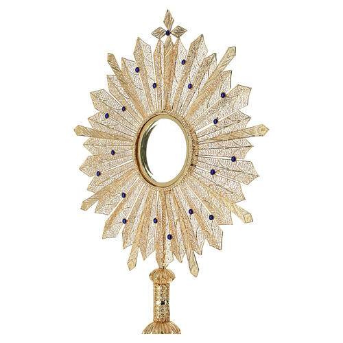Filigree Monstrance with Lapis Lazuli and Removable 7.5 cm Luna 5
