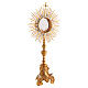 Gothic-style monstrance in gilded brass for Magna host, H 30 in s1