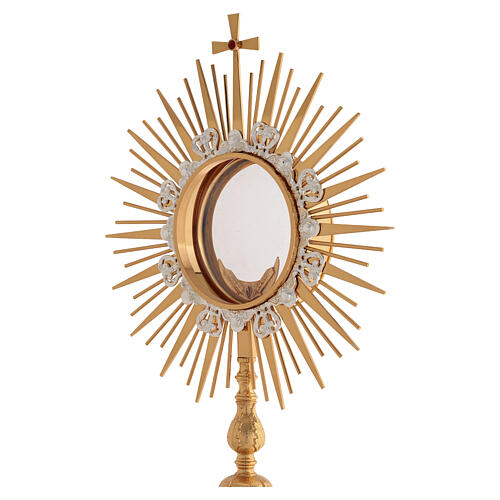 Ostensoir style gothique laiton doré Hostia Magna 80 cm 6