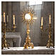 Ostensoir style gothique laiton doré Hostia Magna 80 cm s2