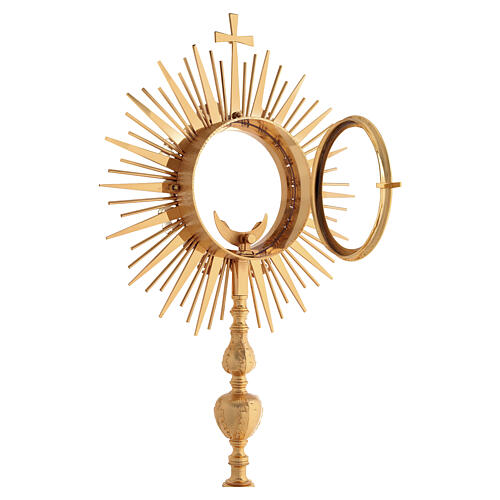 Ostenorio stile gotico ottone dorato Ostia Magna 80 cm 12