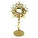 Grape and Wheat Monstrance, 18K Gold Plated with Crystal-Set Clusters, Pical Arte Creazioni s1