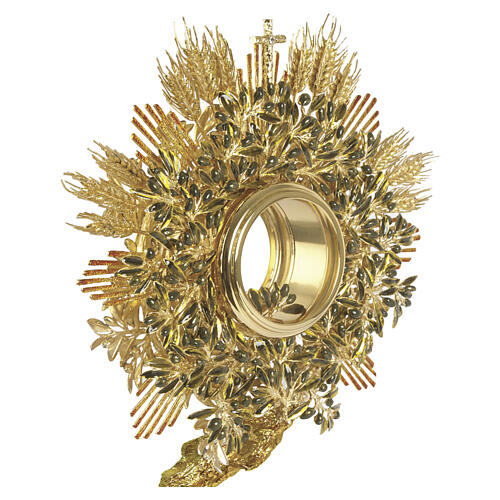Monstrance, Assisi Base, OLIVE model, 18kt Gold-Plated - Pical Arte Creazioni 2