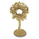 Monstrance Olive model, 18 kt Gold‑Plated with Green Stones, Pical Arte Creazioni s1
