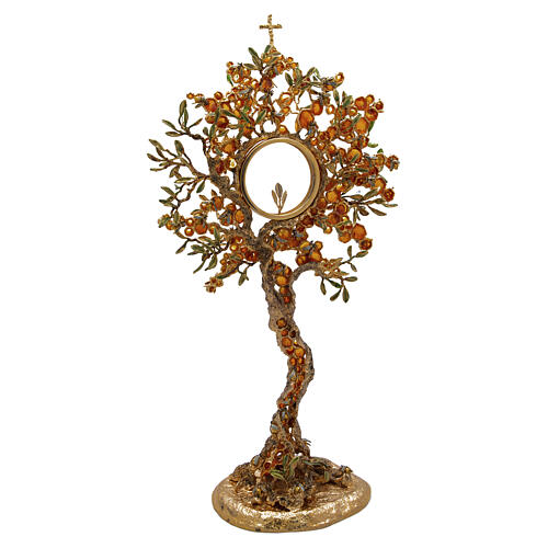 Ostensorio modello ALVEOLO con api oro smaltato Pical Arte Creazioni 1