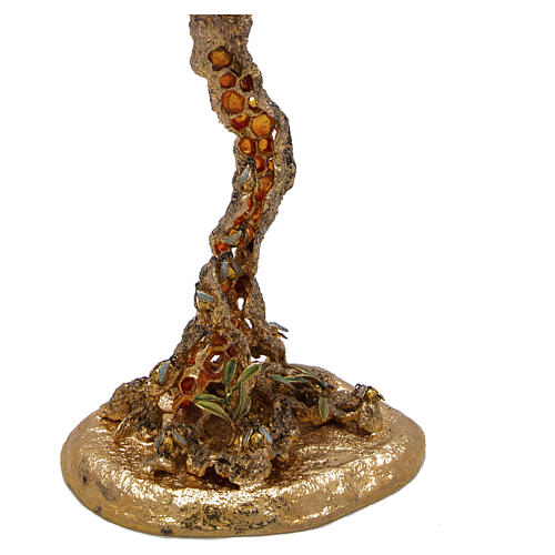 Monstrance HONEYCOMB model with bees, gold and enamel  Pical Arte Creazioni 3