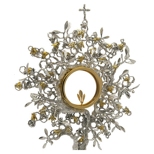 Ostensorio modello ALVEOLO argentato api in oro placcato 18Kt Pical Arte 2