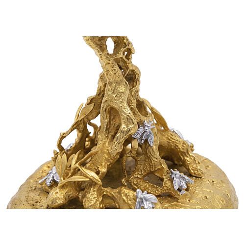 Monstrance ALVEOLO, 18 kt gold‑plated with silver bees, Pical Arte Creazioni 6
