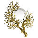 Ostensorio rami cristalli verdi ULIVO 48 cm placcato oro 18Kt Pical Arte Creazioni s4