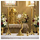 Monstrance OLIVE model with green crystals, 18 kt Gold‑Plated, Pical Arte Creazioni s2
