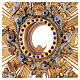 Monstrance with blue and red stones, angels and crown, 75 cm for Magna Host s4
