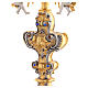 Monstrance with blue and red stones, angels and crown, 75 cm for Magna Host s11