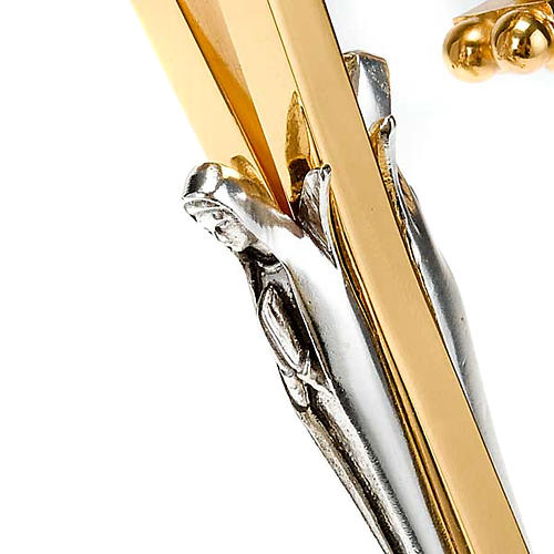 Pastoral asta latón con crucifijo 5