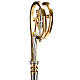 Pastoral asta latón con crucifijo s8