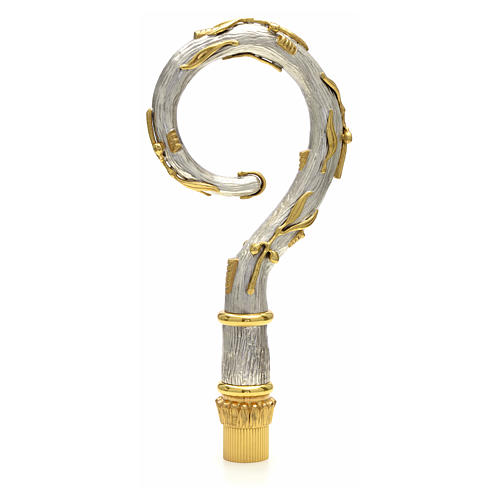 Pastorał drążek mosiądz liście drzewa oliwneg 1