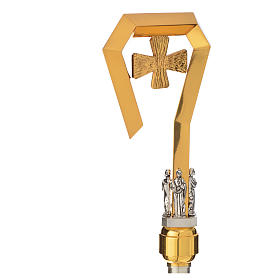 Pastorał drążek mosiądz ewangeliści krzyż s3