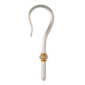 Pastorał drążek mosiądz winogrona posrebrzany s2